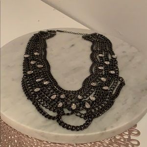 Baublebar | Gunmetal Multichain Statement Necklace